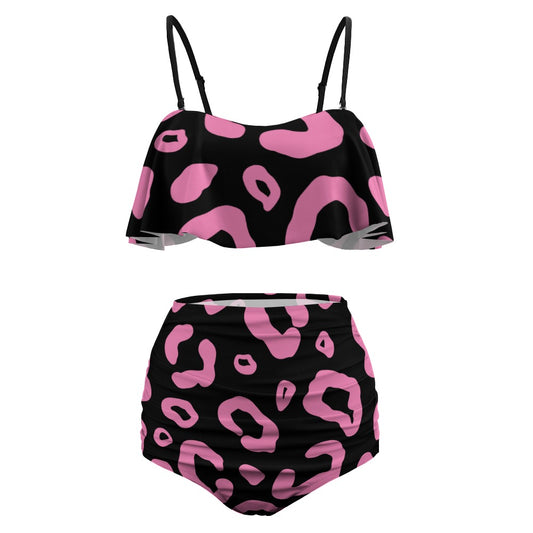 Colorful Ladies Loose Top Bikini Swimsuit